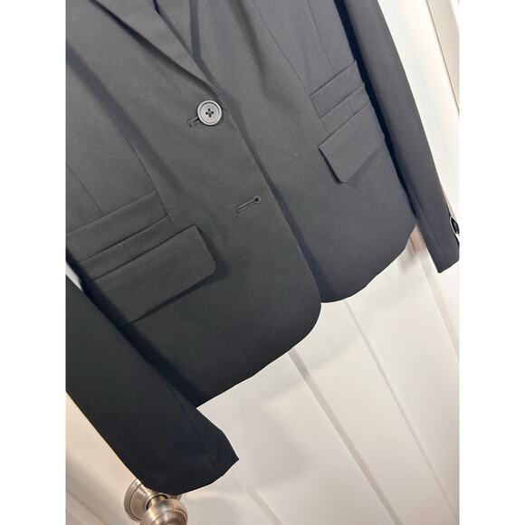 NWT Banana Republic‎ Women's One Button Blazer Jacket Long Sleeve Black Size 6 - Picture 3 of 12